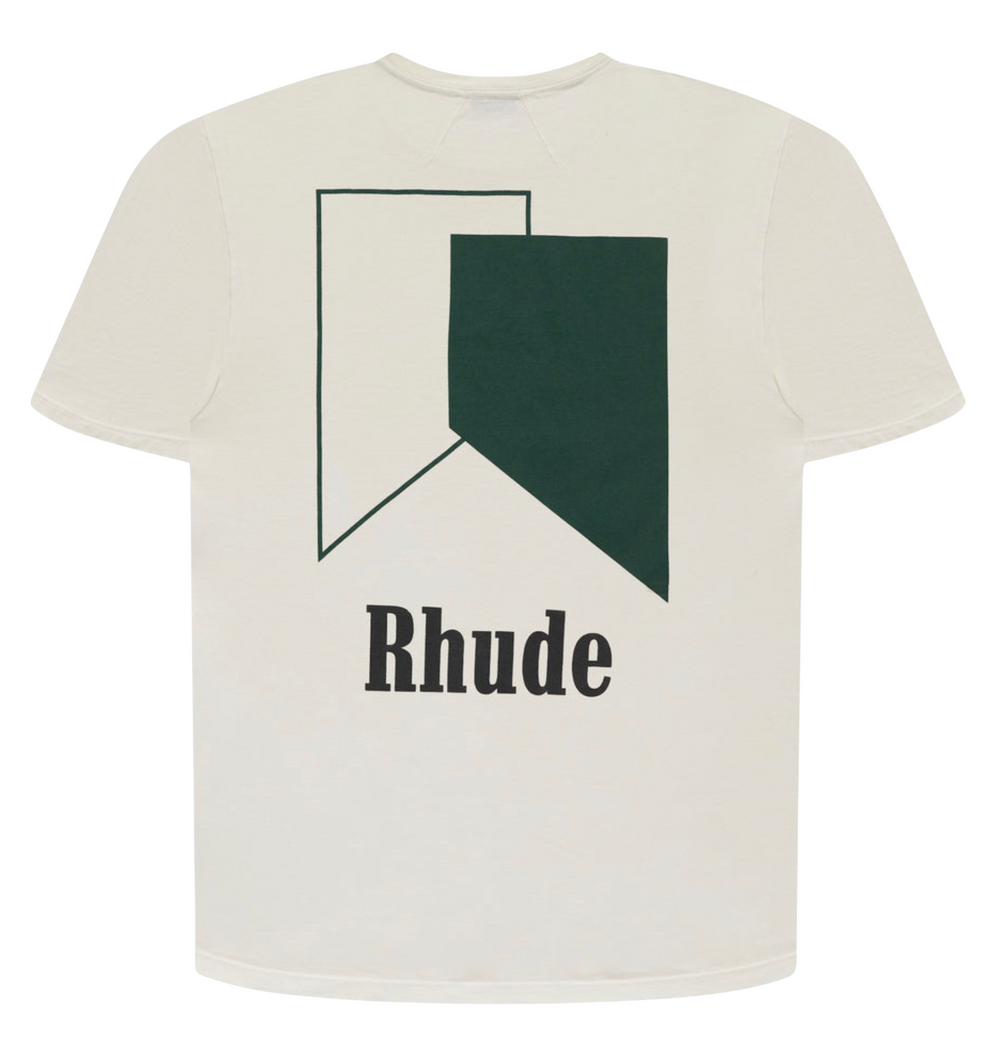 Rhude 'Track Logo' Cream Tee