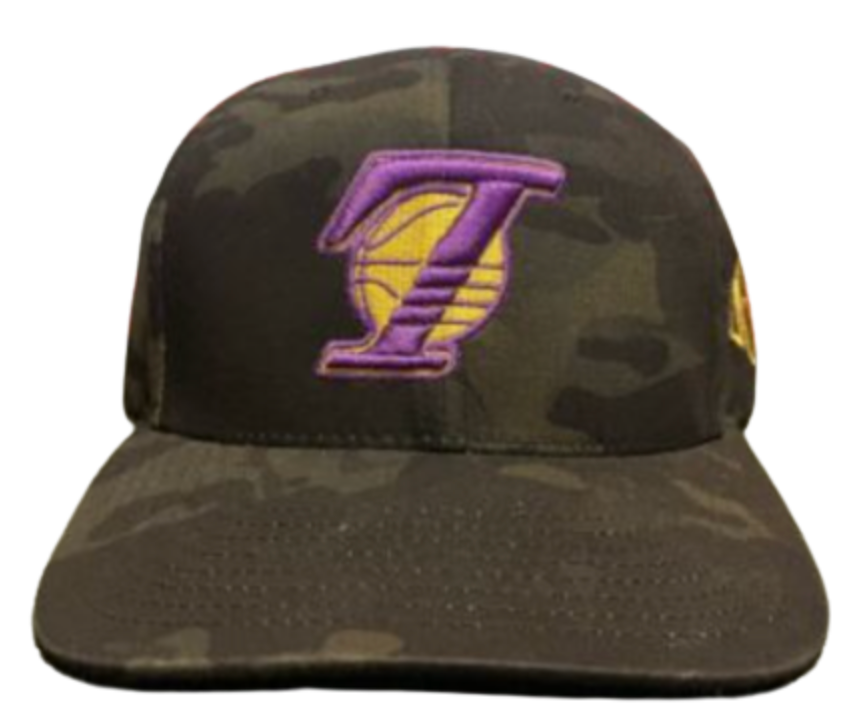 KTH LA 'Lakers Dark Camo' Snapback Hat