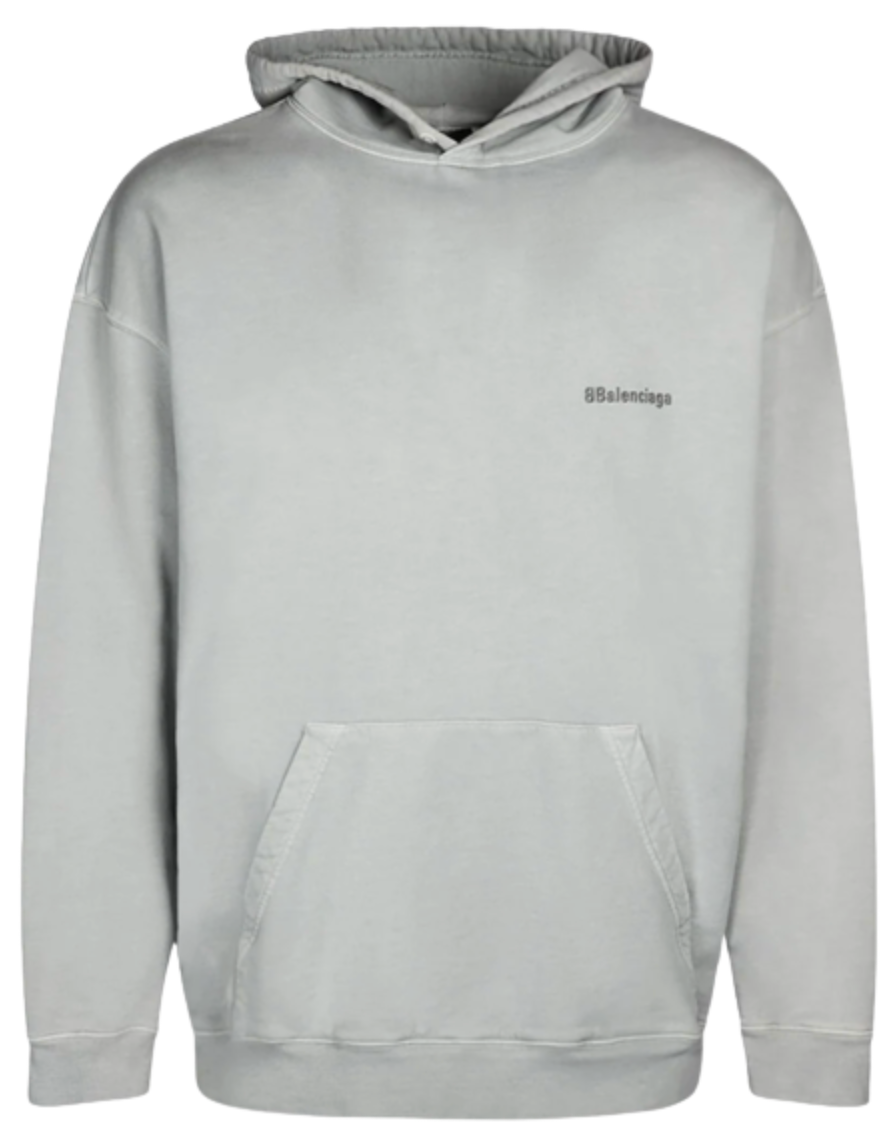 Balenciaga 'BB Logo' Grey Hoodie