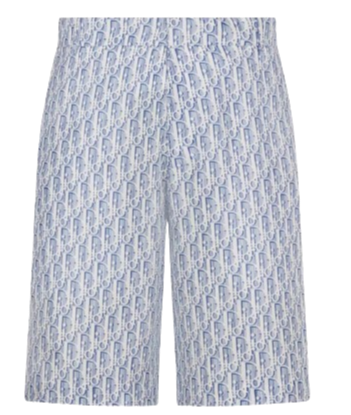 Dior Bermuda Silk Print Shorts