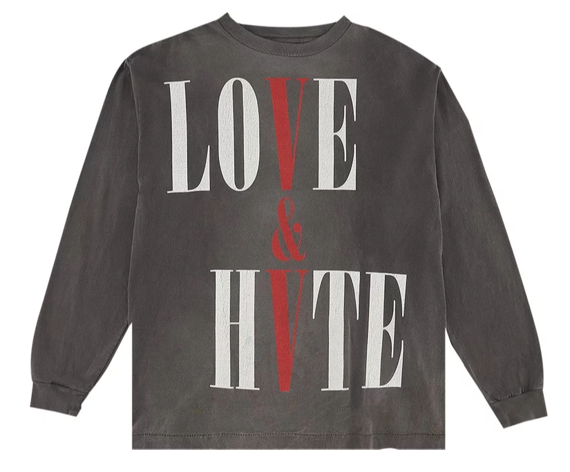 Saint Michael x Vlone 'Love & Hate' Longsleeve Tee