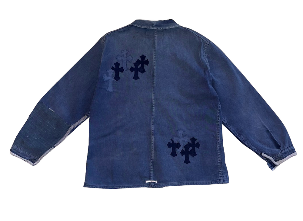 Chrome Hearts 'French Workwear' 20 Patch Blue Denim Jacket