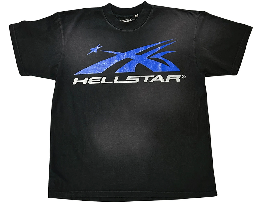 Hellstar 'Sport Logo' Gel Black/Blue Tee