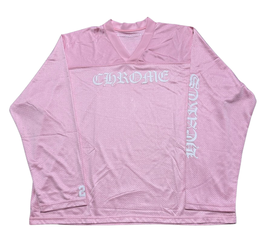 Chrome Hearts 'Love You' Pink Mesh Warm Up Jersey – Showroom LA