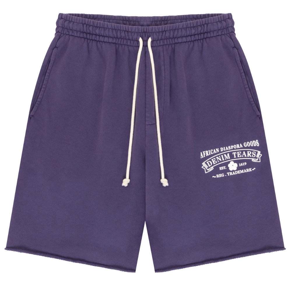Denim Tears 'ADG' Purple Sweat Shorts