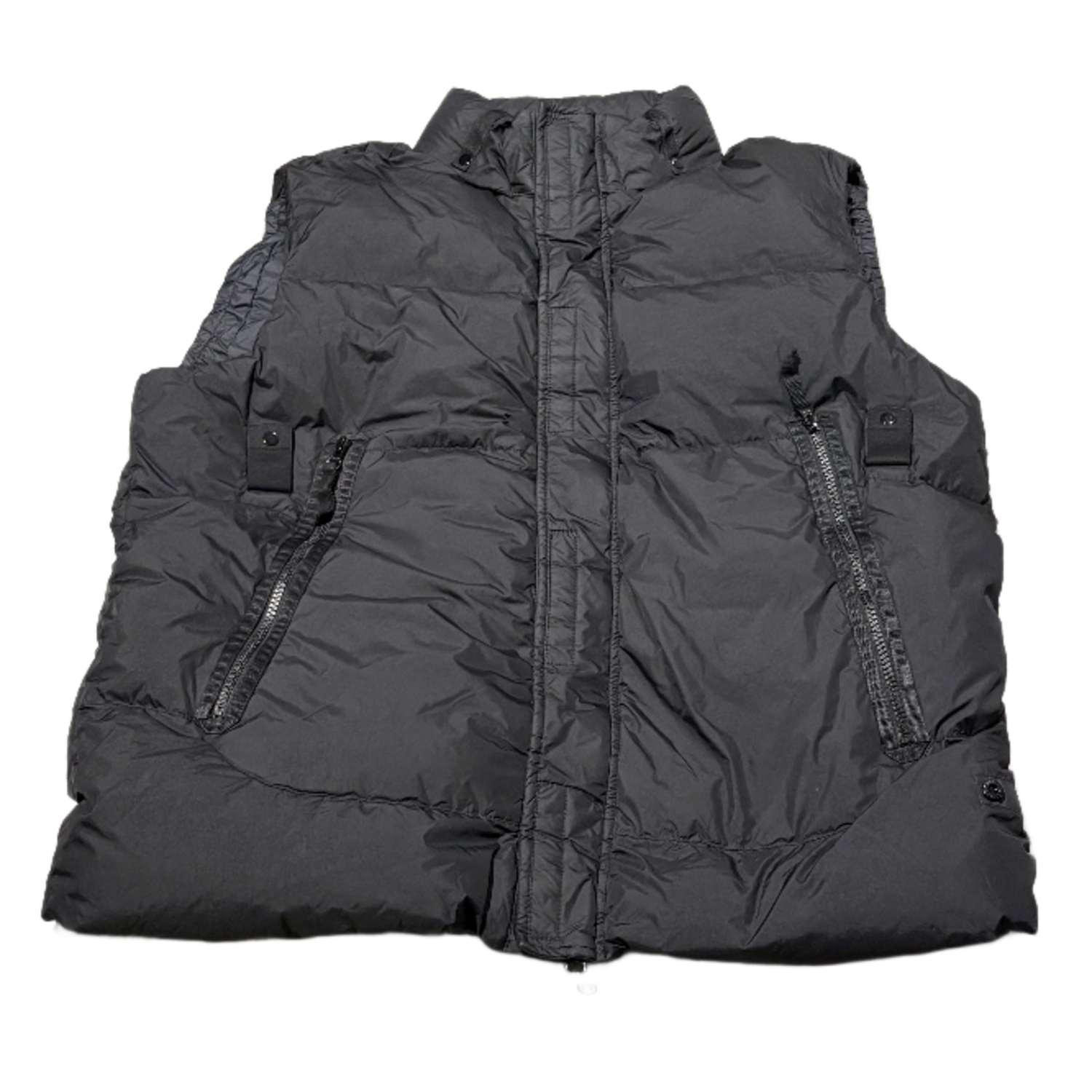 【新品・未使用品】Stone  down vest Stone Island 'Black' Tactical Down Puffer Vest – Showroom LA