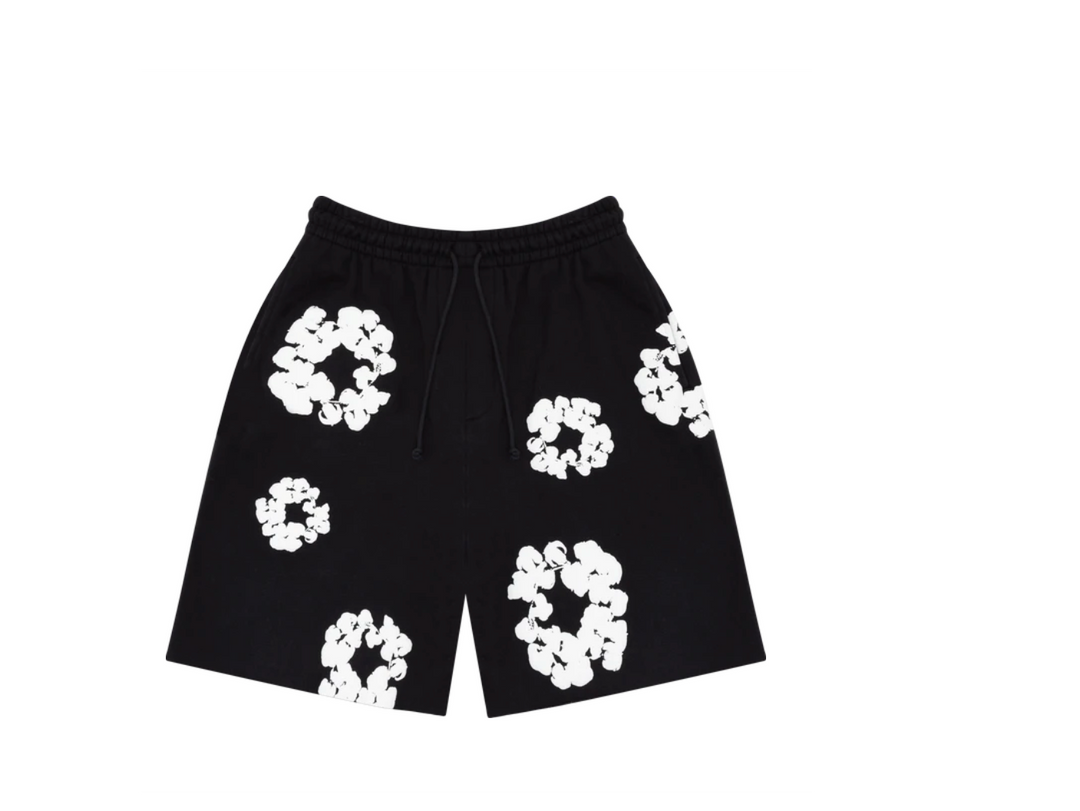 Denim Tears The Cotton Wreath Sweatshorts Black