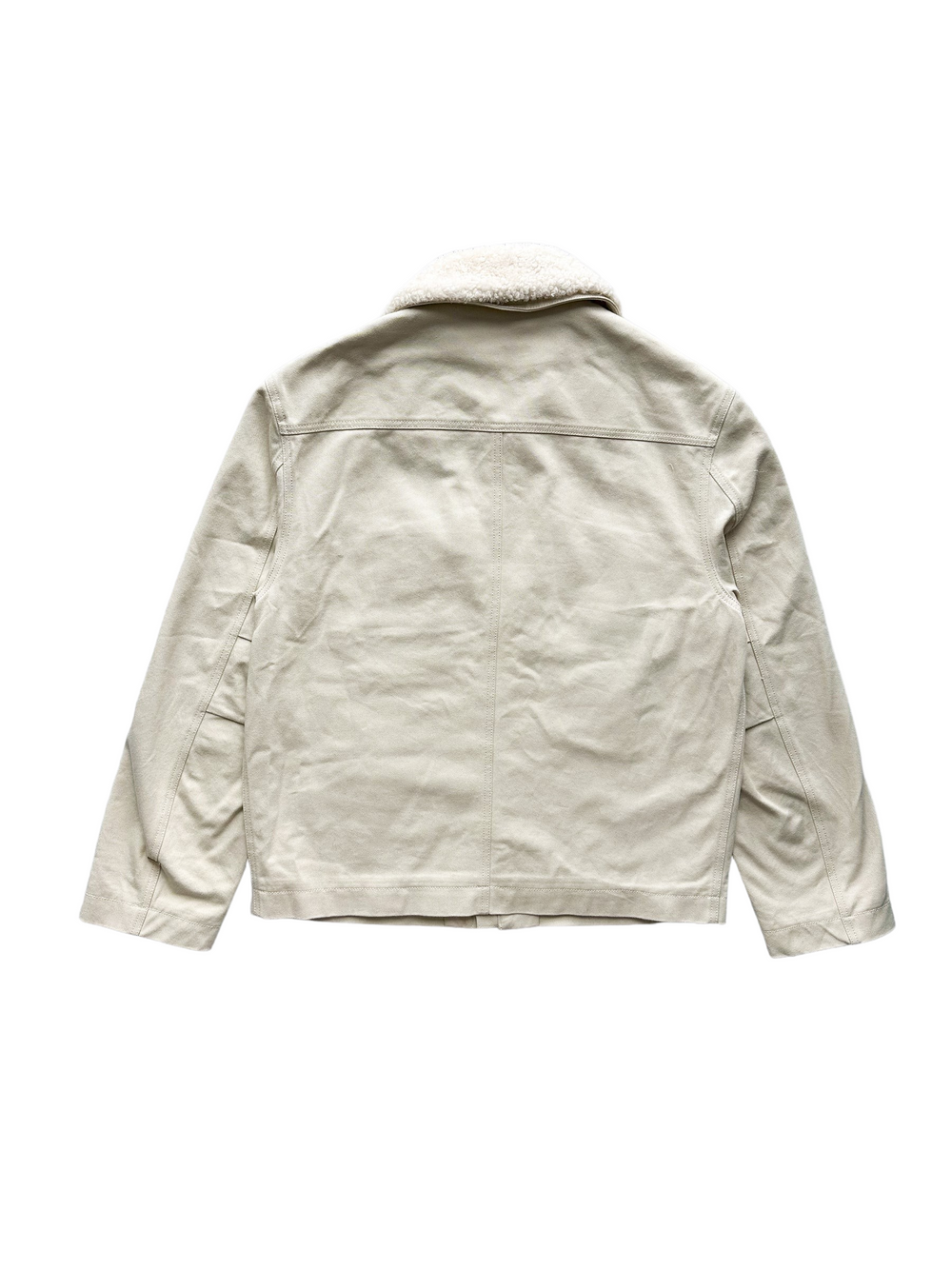 Louis Vuitton 'Beige' Monogram Workwear Sherpa Jacket