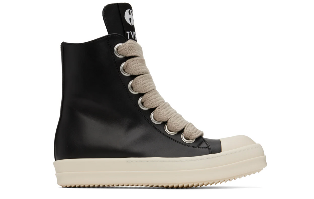 Rick Owens Black 'TVHKB' Edition Jumbo High Top Sneakers