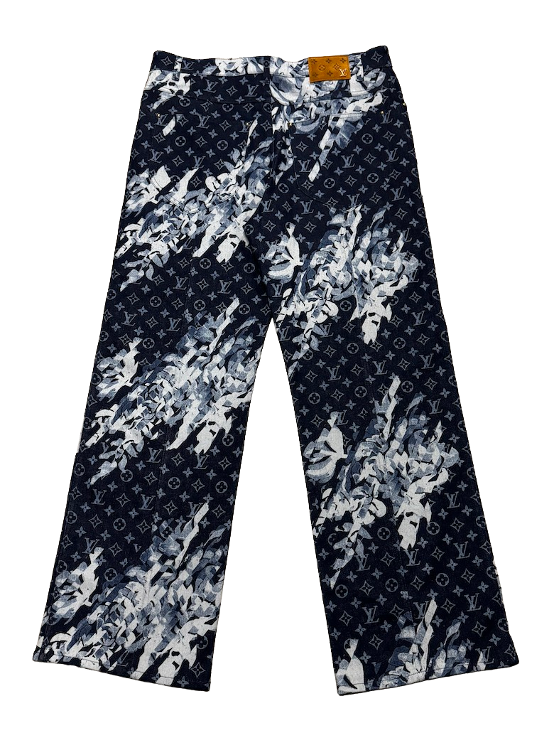 Louis Vuitton Monogram Printed Jeans