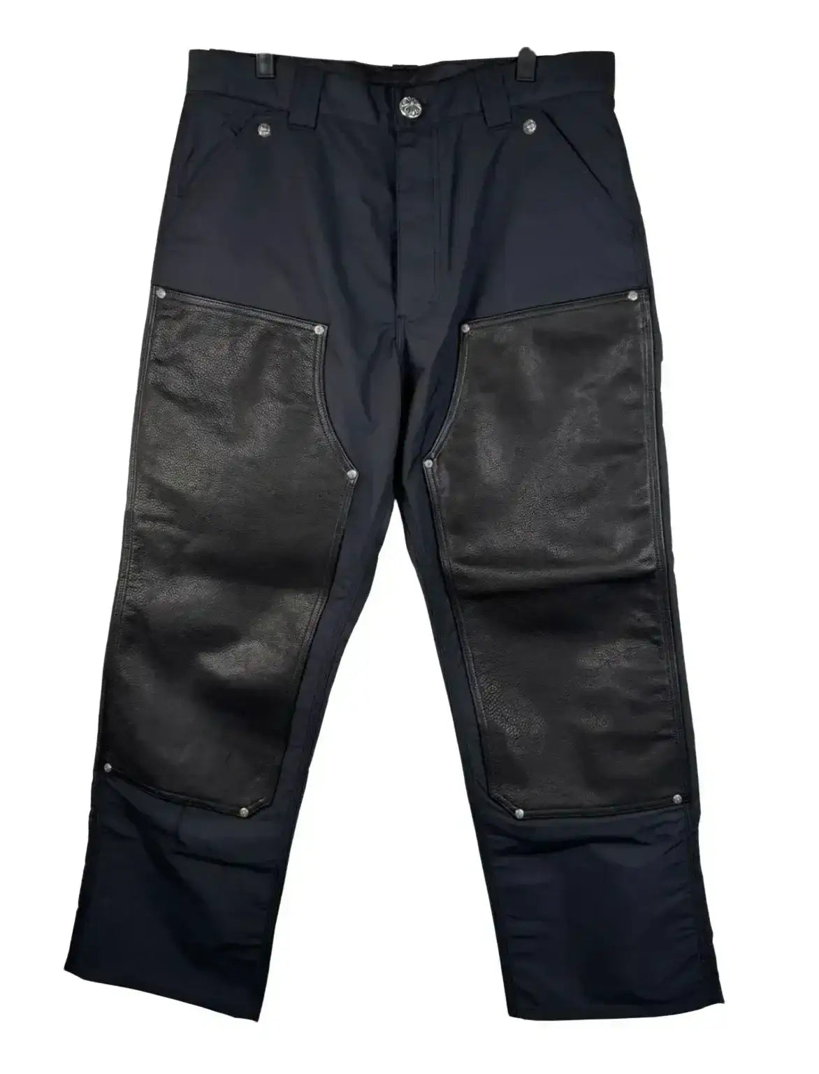 クロムハーツ　CARPENTER DOUBLE KNEE Chrome Hearts Leather Carpenter Double Knee Pants – Showroom LA