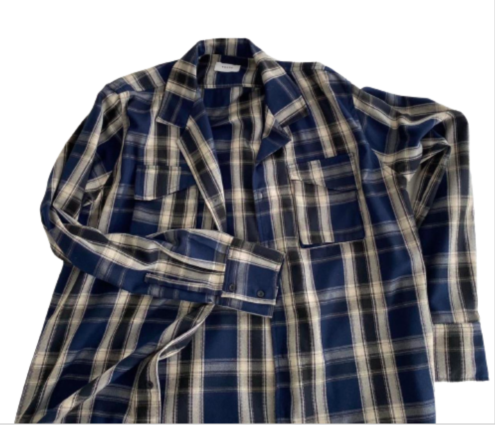 Rhude 'Blue Plaid' Flannel Shirt