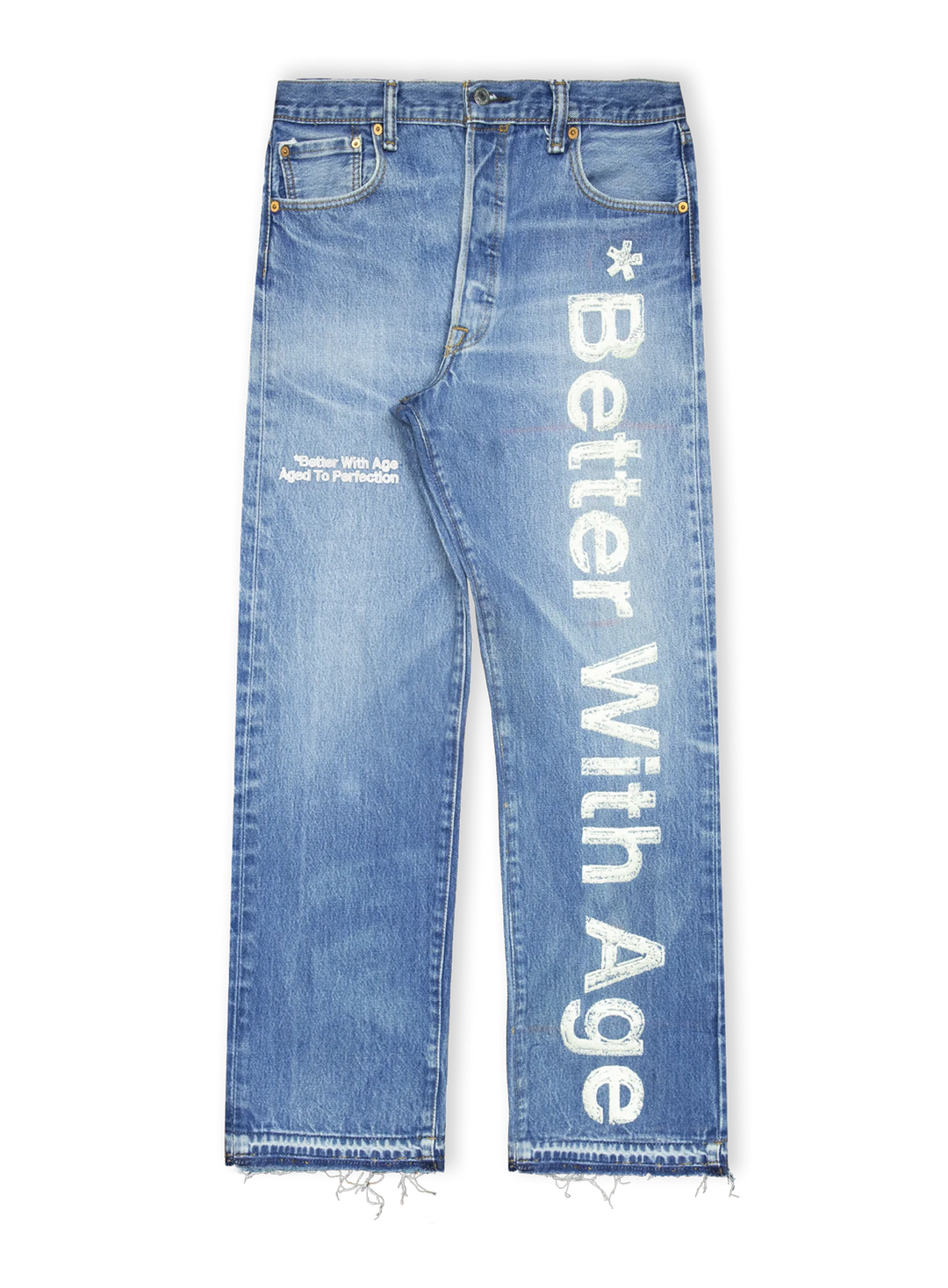 *Better With Age 'BWA' Embroidered Jeans