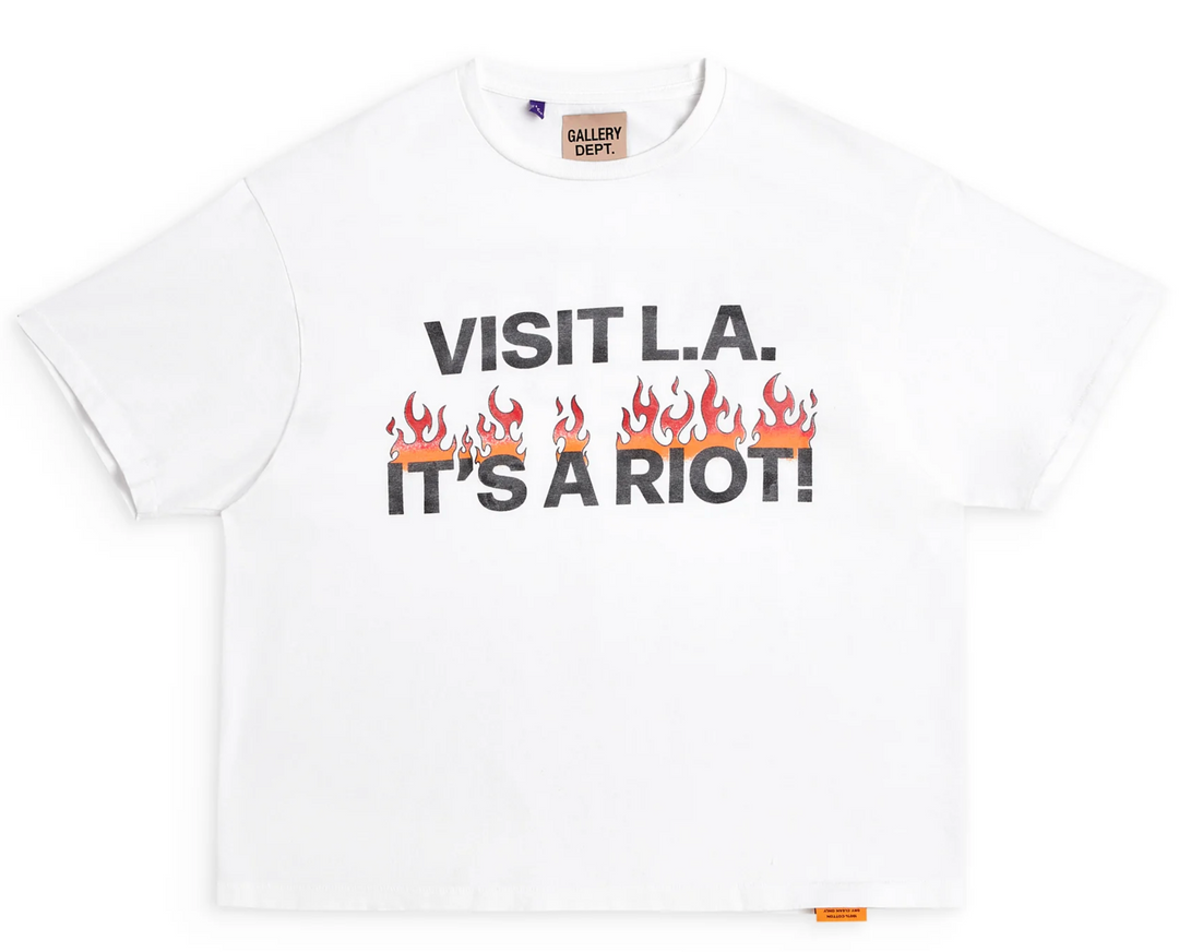 Gallery Dept 'Riot in LA' White Tee
