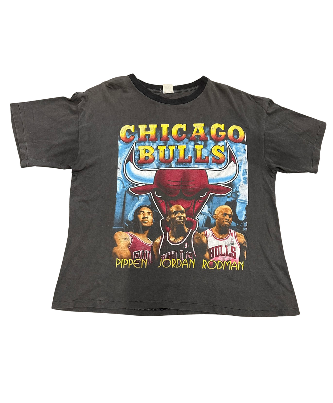 Chicago Bulls 'Big 3' 1996 Champions Vintage Tee