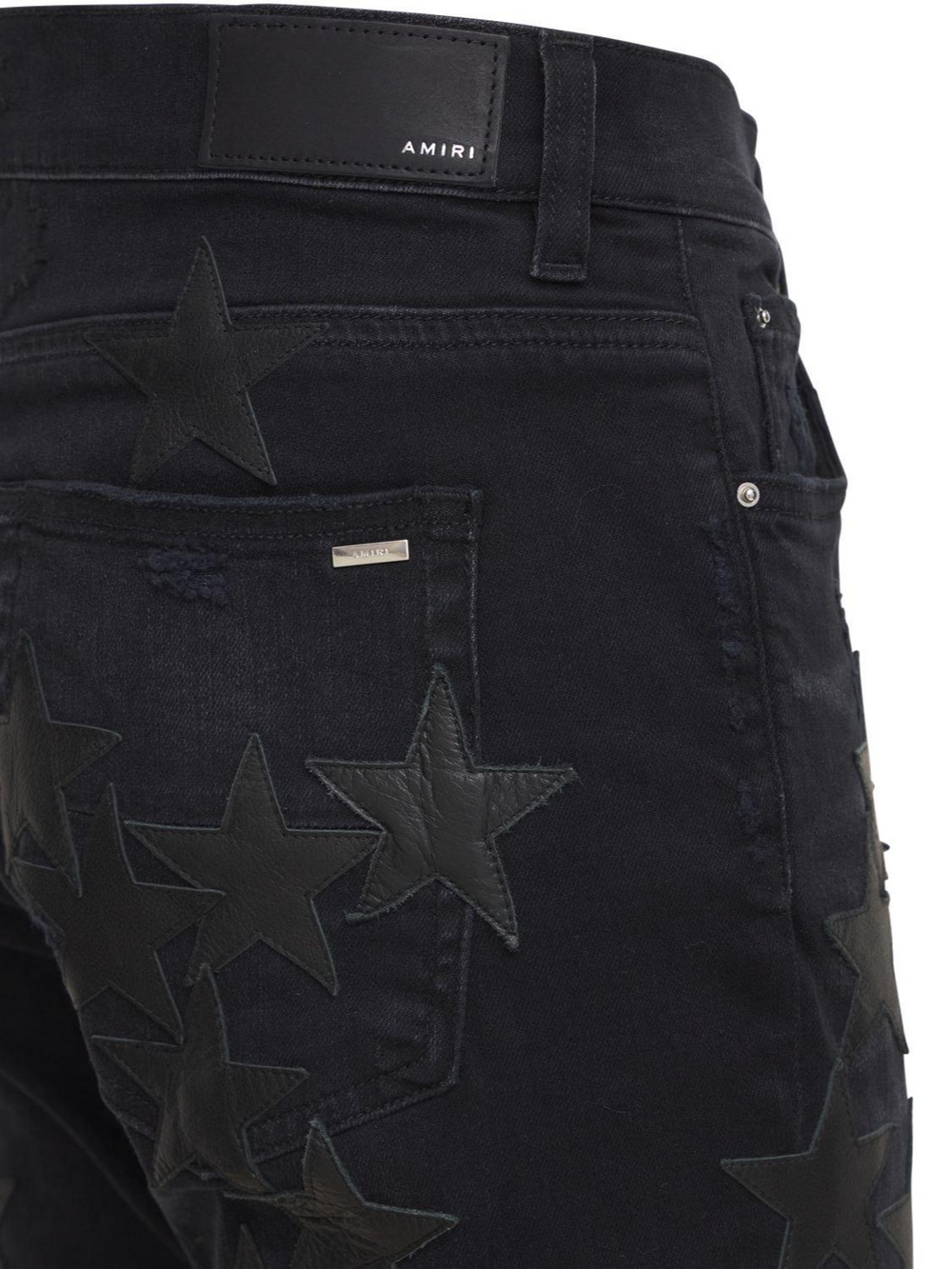 Amiri x Chemist 'Black' Star Patch Jeans
