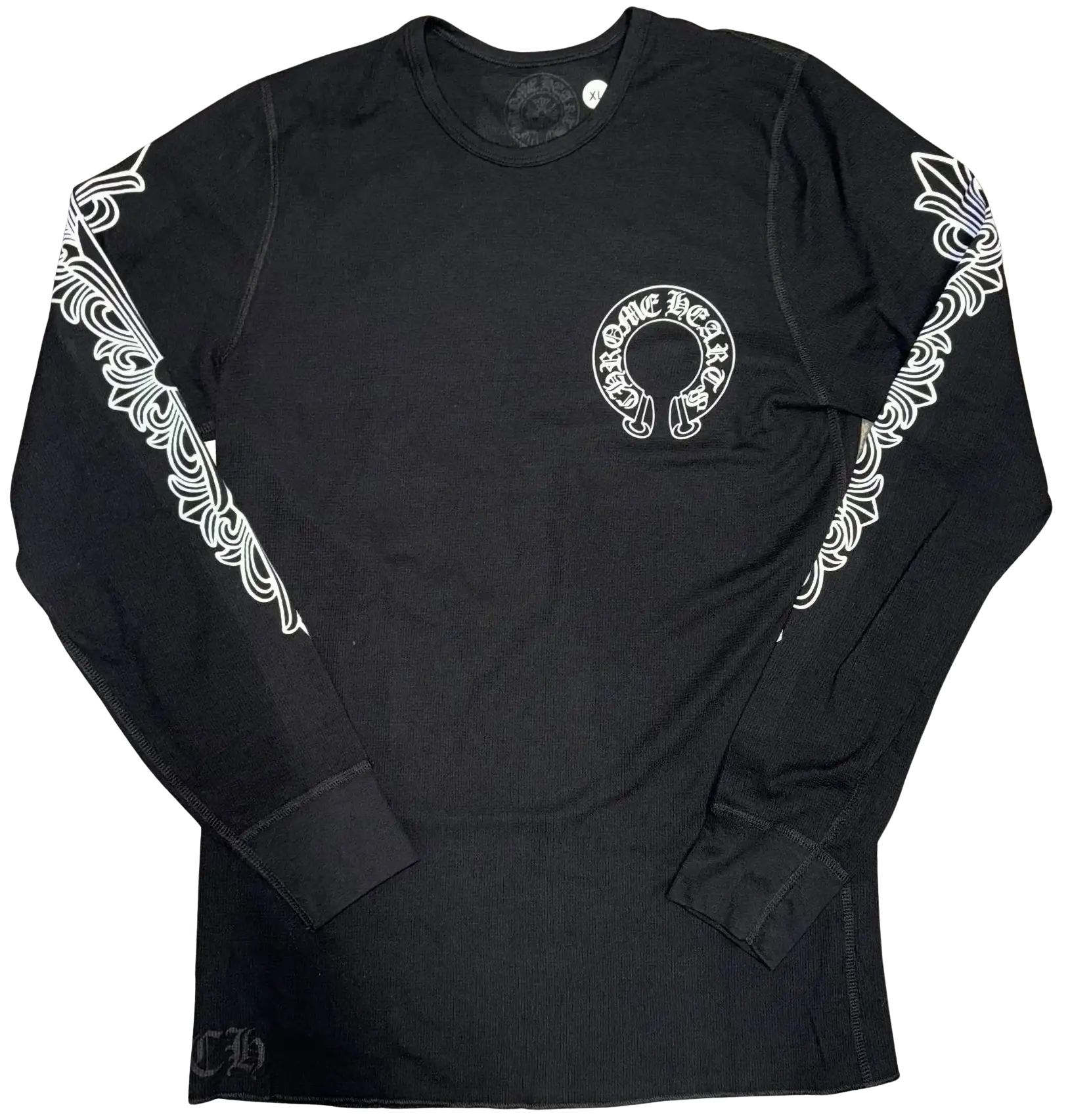 Chrome hearts Horseshoe Floral Thermal L/S shirt サーマル Chrome Hearts Horseshoe Floral Sleeve Waffle Thermal Shirt
