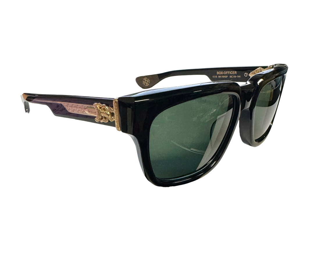 Chrome Hearts 'Box Officer' 18k Black Sunglasses