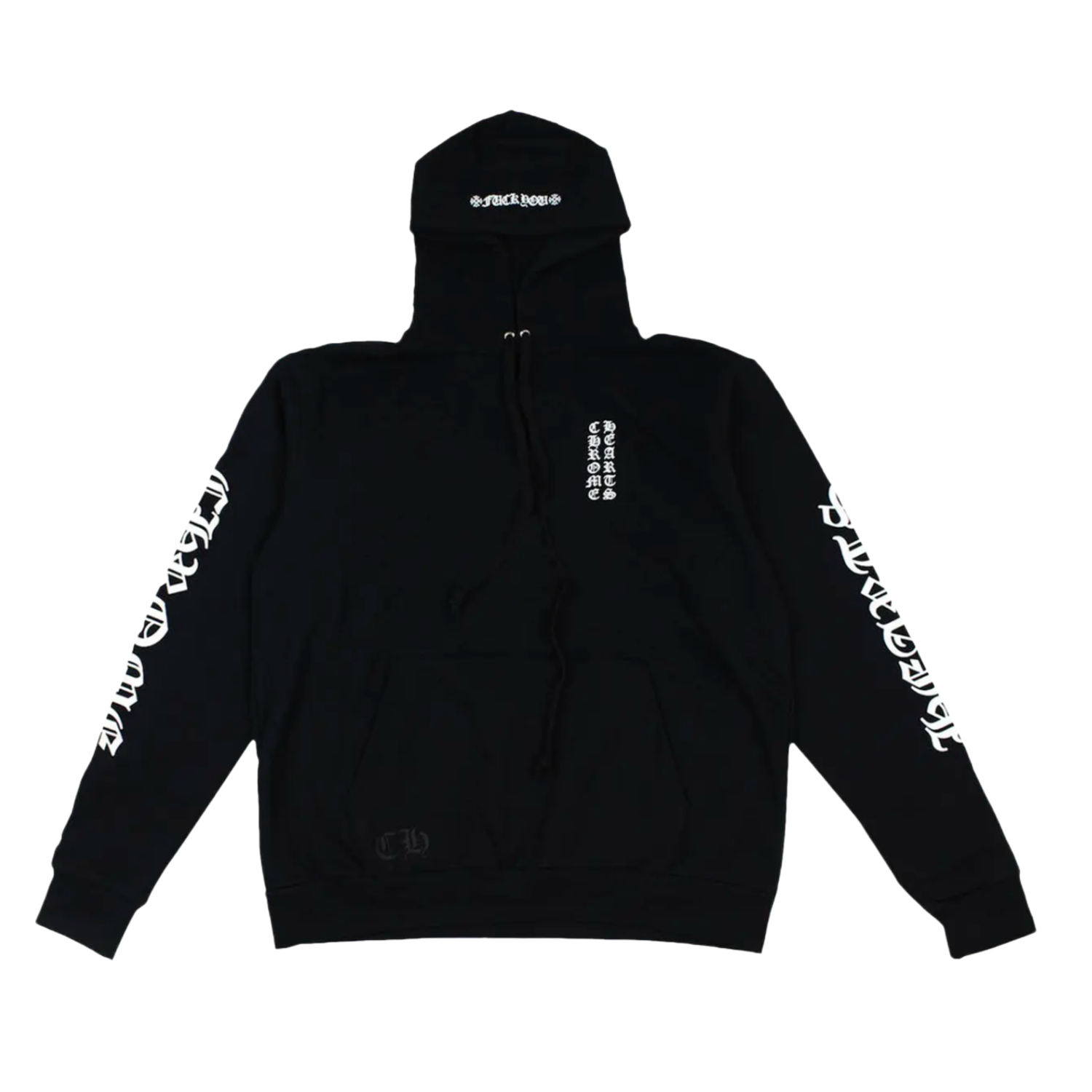 Chrome Hearts 'Vertical Logo' Fuck You Black Hoodie – Showroom LA