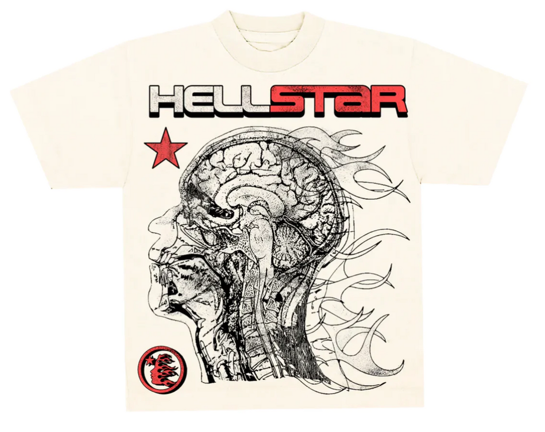 Hellstar 'Cranium' Cream Tee
