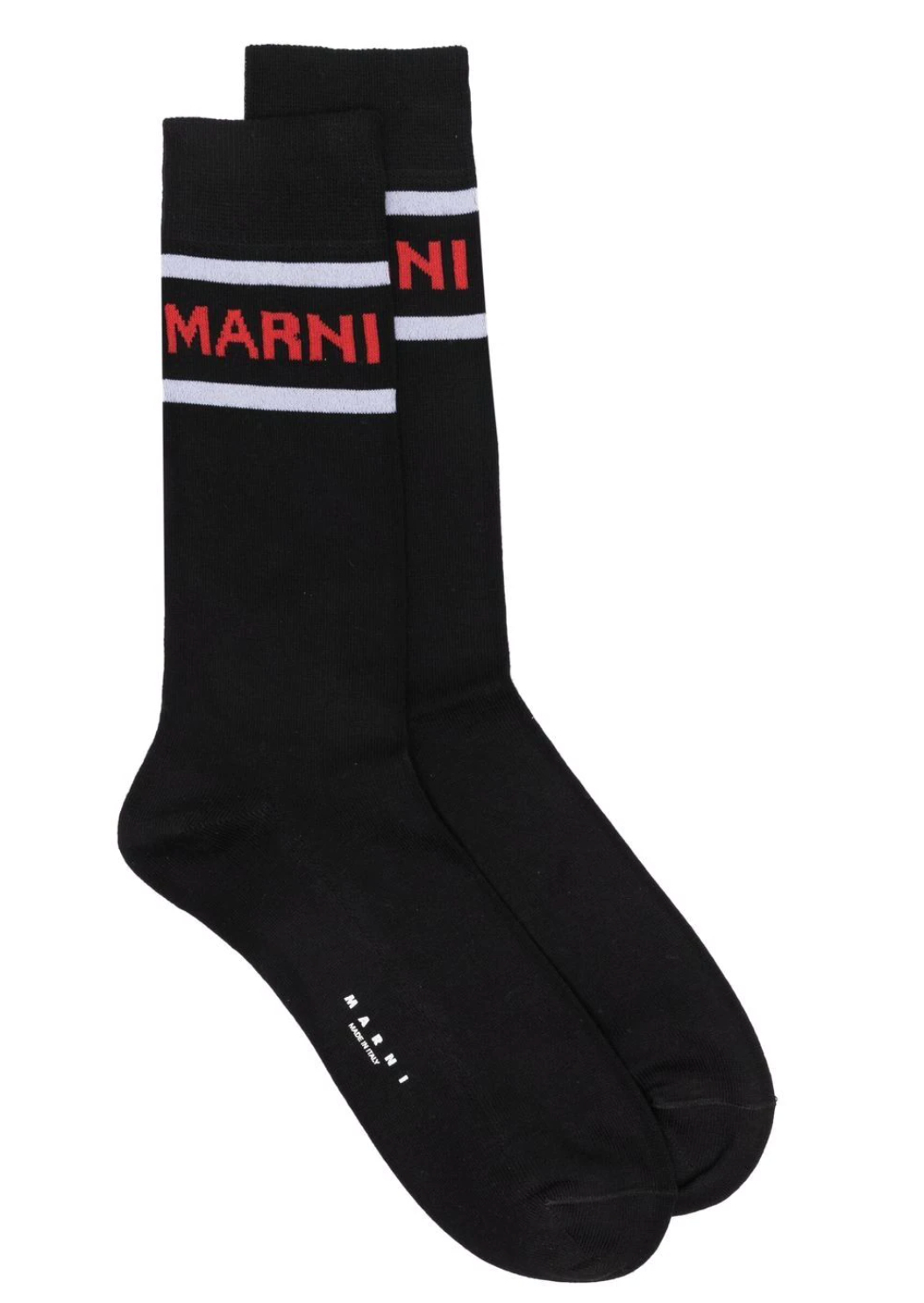 Marni 'Red Logo' Black Socks