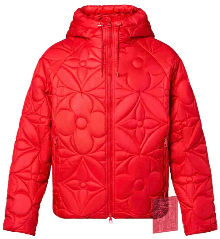 Louis Vuitton "Flower Quilted' Hooded Puffer