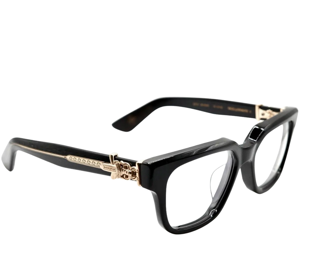 Chrome Hearts 'Vagillionaire II' Black/Gold 18k Glasses