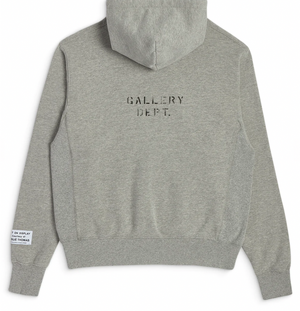Gallery Dept 'Dept Logo' Grey Hoodie