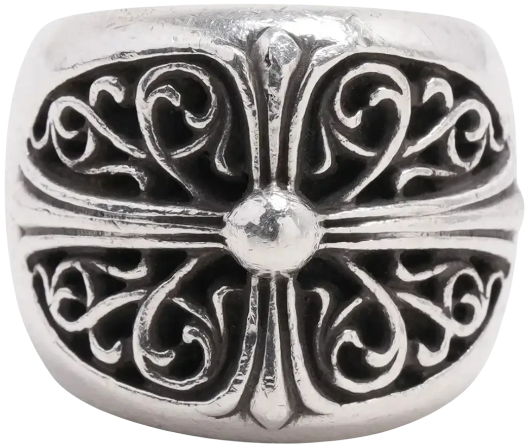 アクセサリー Chrome Hearts Classic Oval Cross Ring Buy Chrome Hearts Oval Cross Ring Online at Groupie