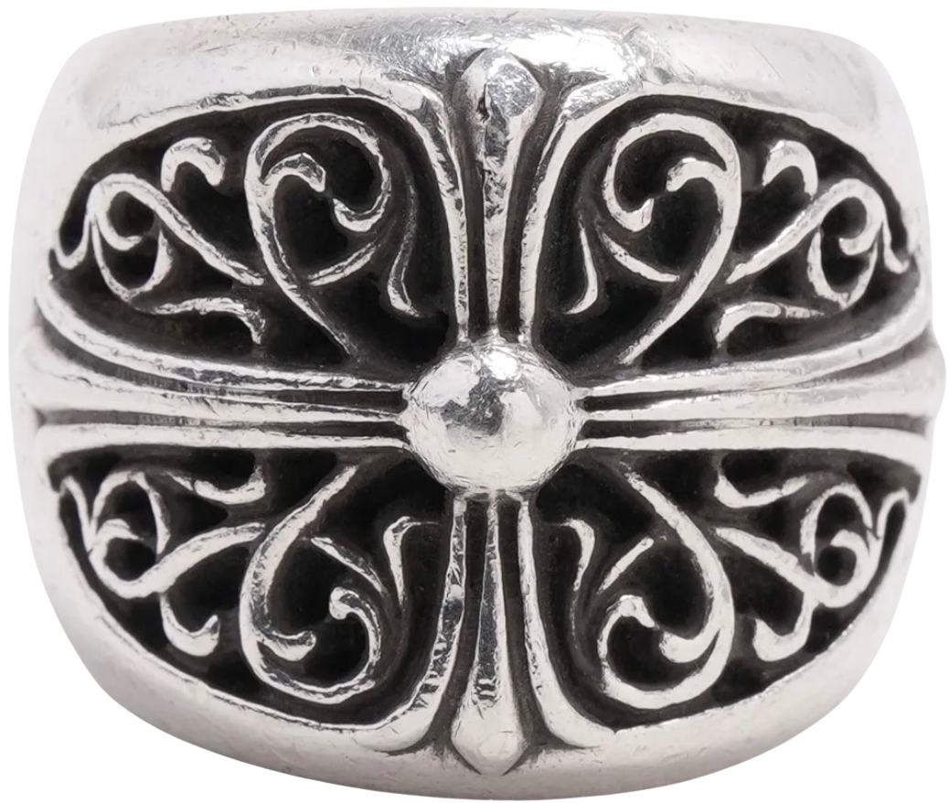 CHROME HEARTS クロムハーツ OVAL CROSS Chrome Hearts 'Oval' Large Cross Ring – Showroom LA