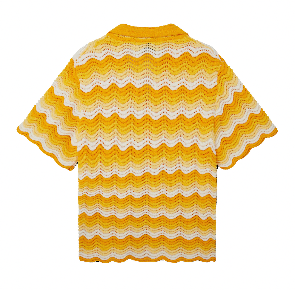 Casablanca 'Wavy Gradient' Crochet Shirt