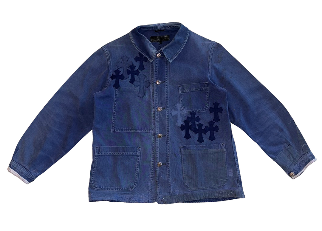 Chrome Hearts 'French Workwear' 20 Patch Blue Denim Jacket