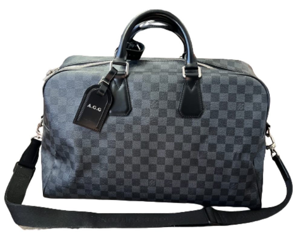 Louis Vuitton 'Black Checkered' 50 Duffle Bag
