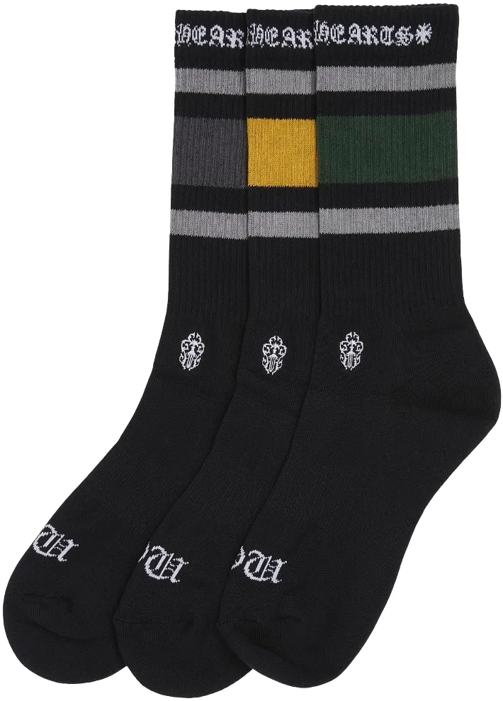 Chrome Hearts 'Fuck You' Black Multicolor Socks – Showroom LA