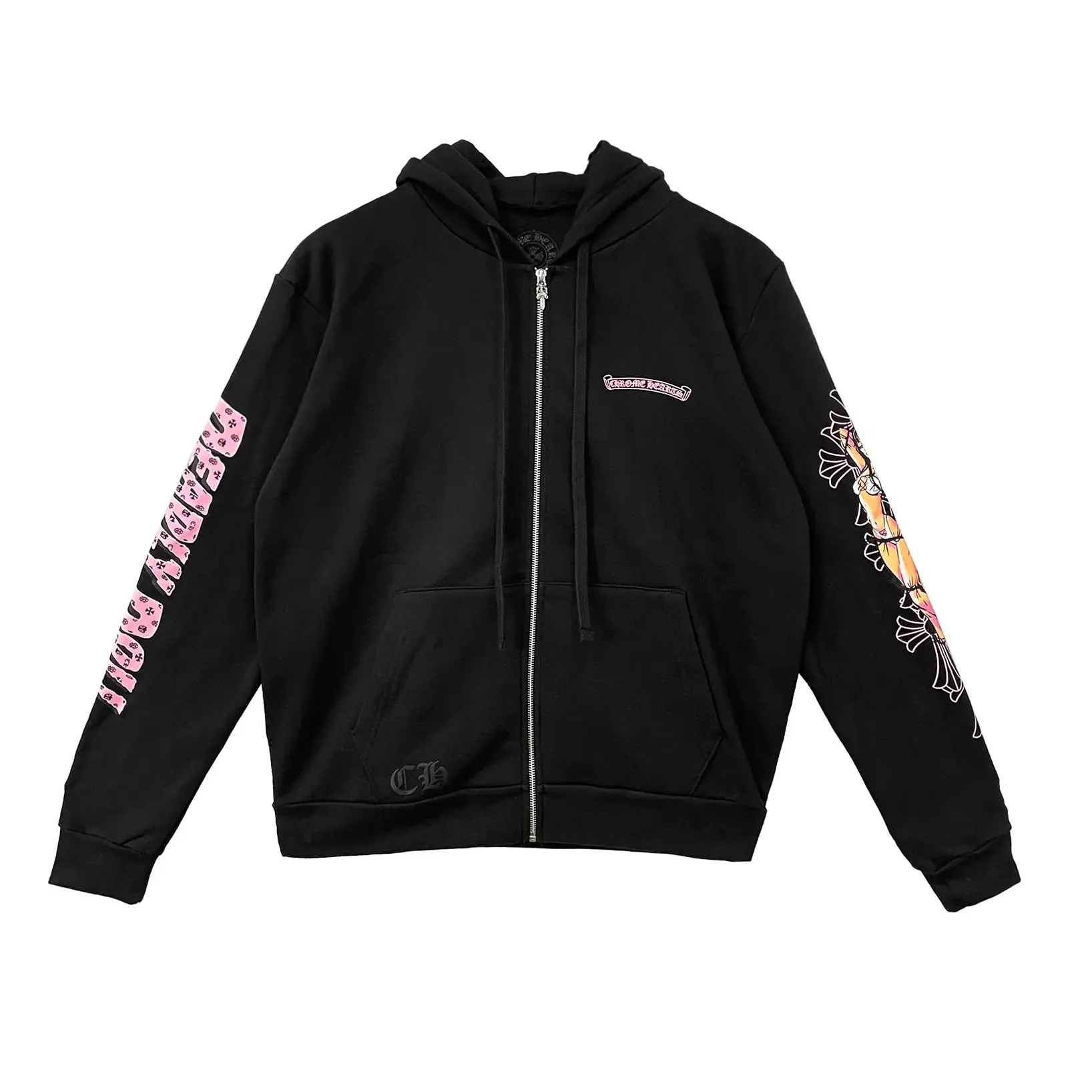 Chrome Hearts 'Deadly Doll' Black Zip Up Hoodie – Showroom LA