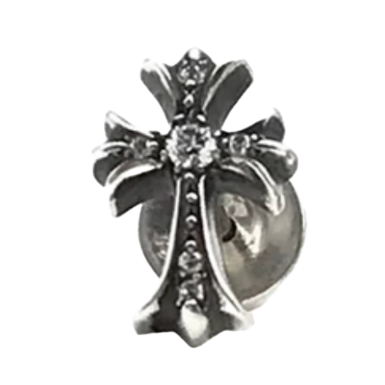 Chrome Hearts 'Silver Diamond' Cross Earrings Set – Showroom LA