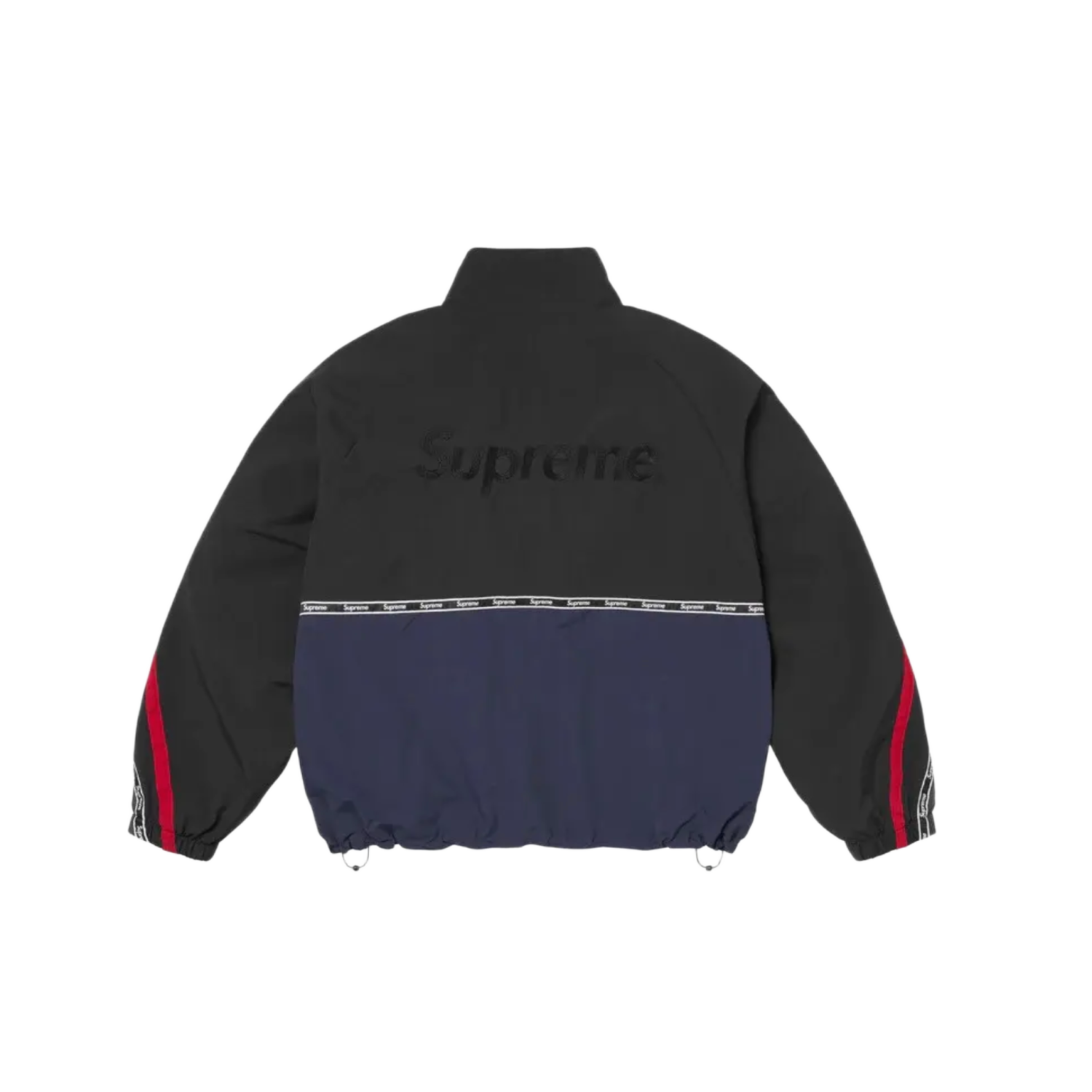 Supreme Logo 'Navy' Taping Track Jacket – Showroom LA