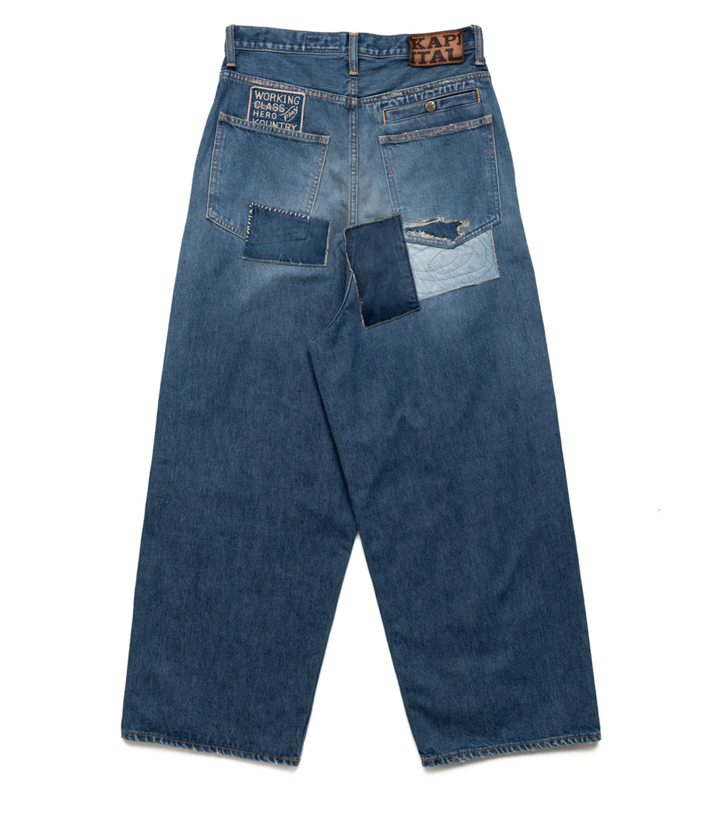 Kapital 'Denim Port' Baggy Jeans