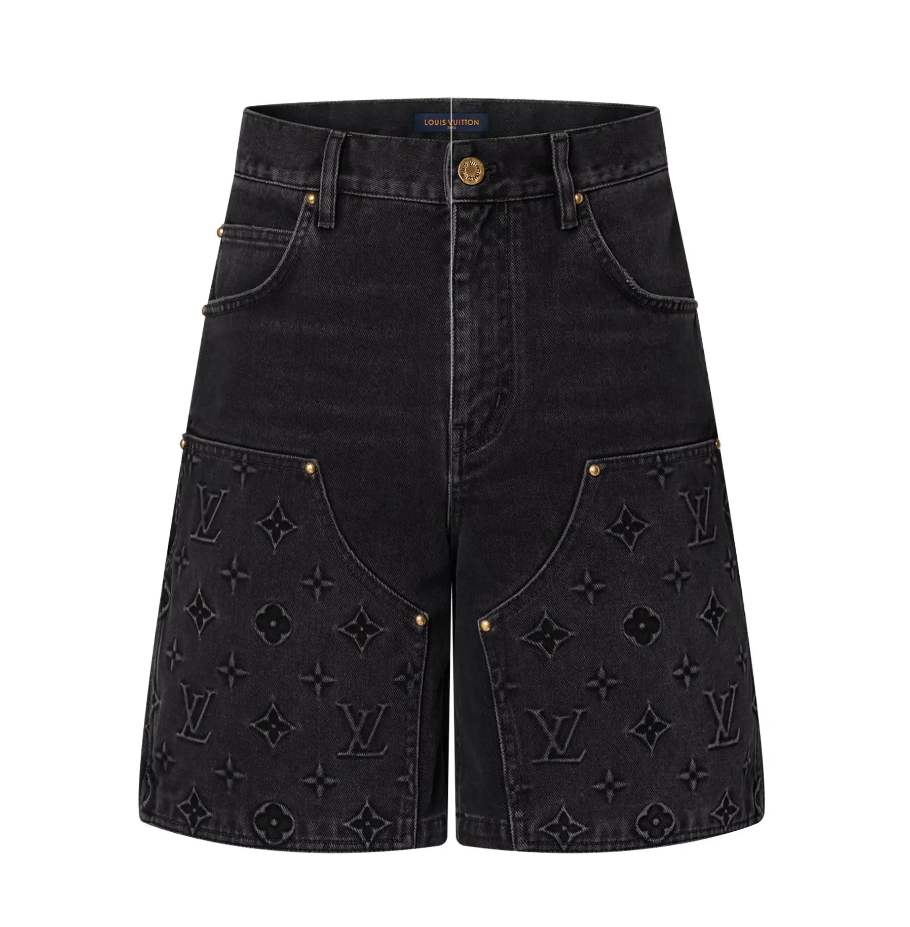 ★LUVISTRUE★PY DENIM CARPENTER SHORTS(BLACK)★正規品/送料込 Louis Vuitton 'Black' Carpenter Denim Shorts – Showroom LA