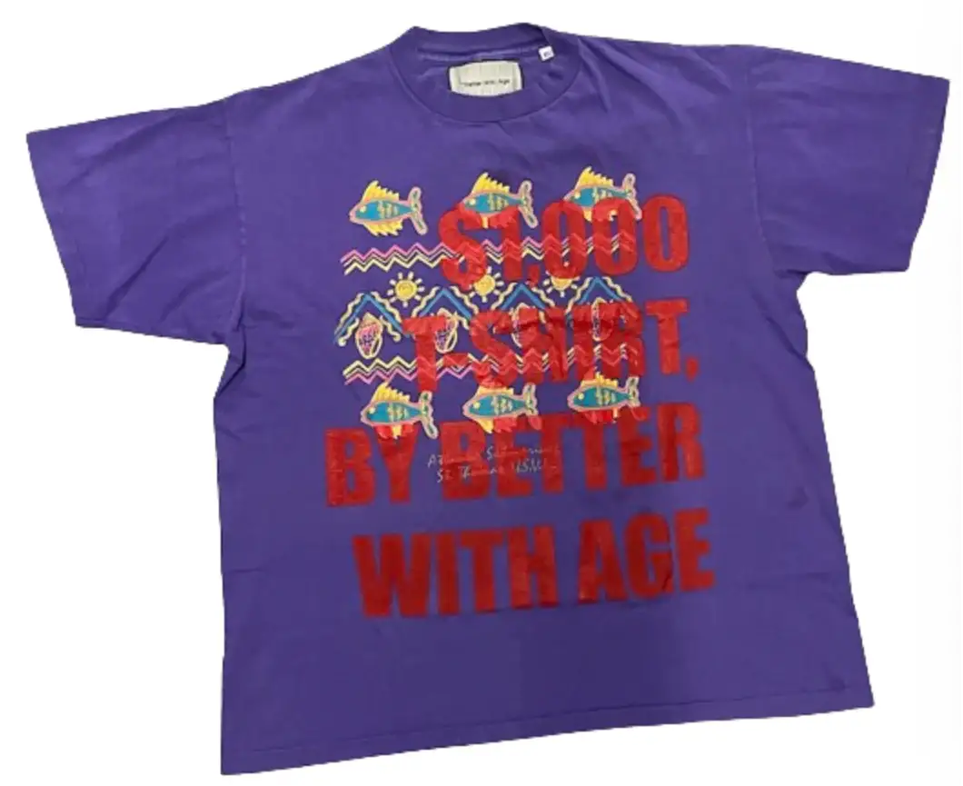 Better With Age '$1000 Shirt' Purple Tee – Showroom LA