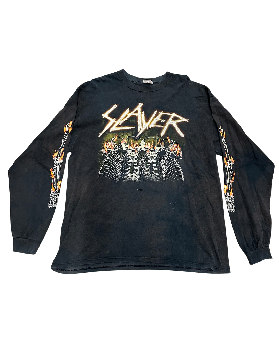 Slayer 'Flame Skeleton' Vintage 2001 Long Sleeve