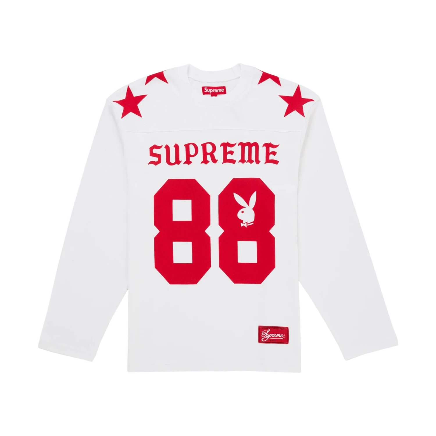 Supreme Playboy 'Red/White' Football Longsleeve Top – Showroom LA