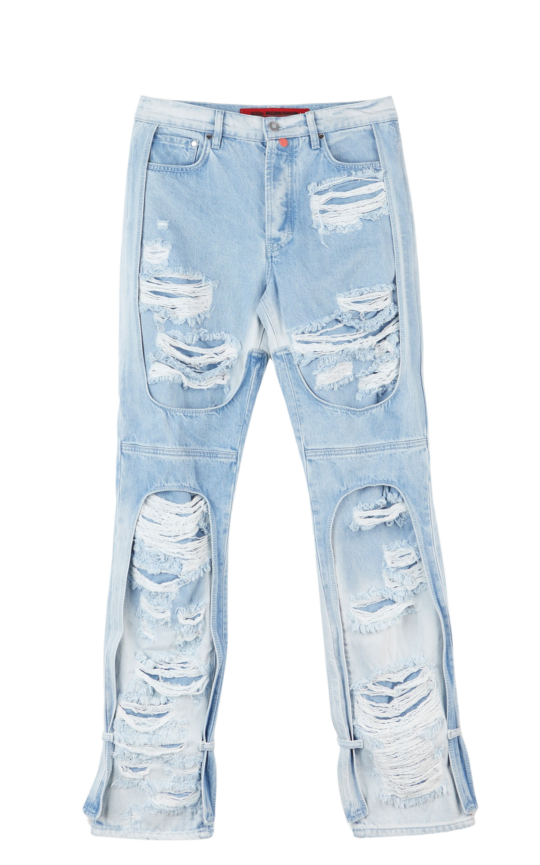 032c 'Destroyed' Blue Jeans