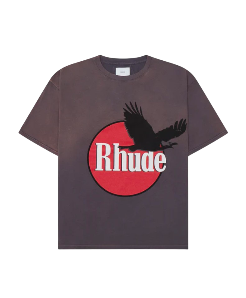 Rhude 'Eagle Logo' Grey Vintage Tee