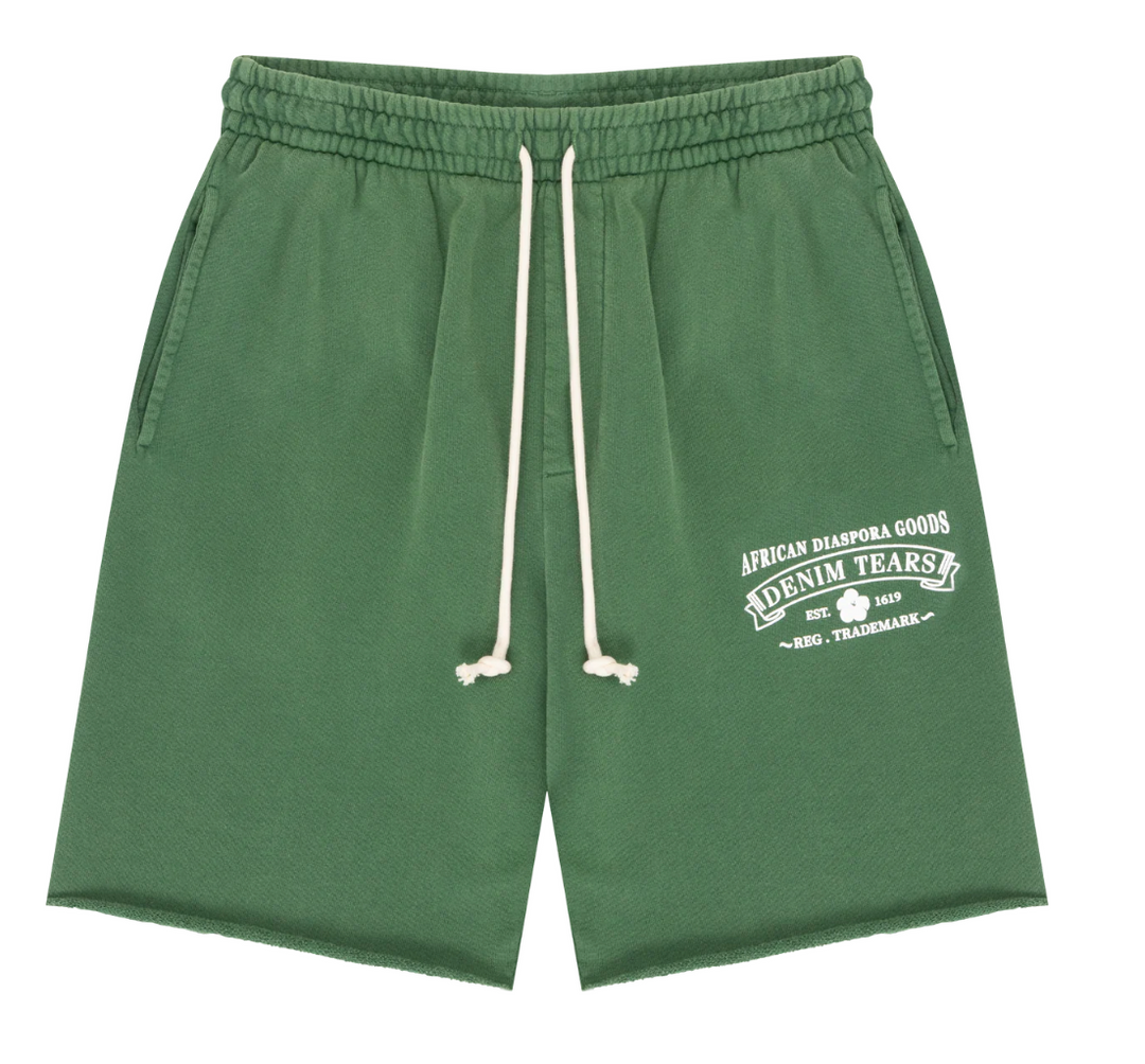 Denim Tears 'ADG' Green Sweat Shorts