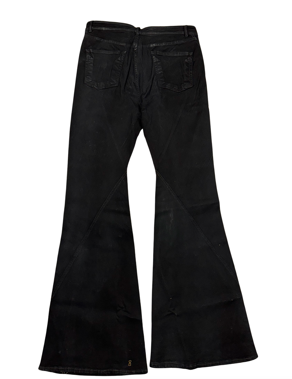 Rick Owens DRKSHDW 'Bias' Black Bootcut Jeans