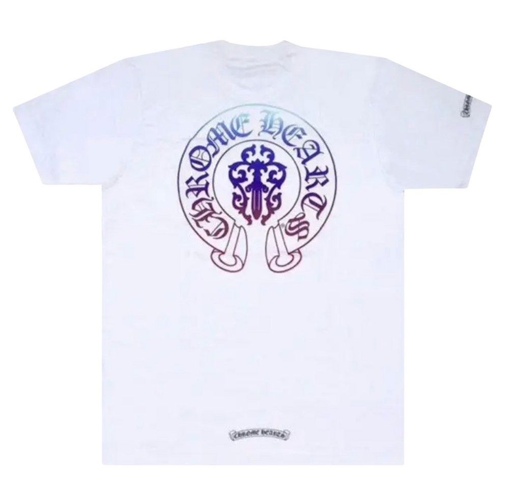 Chrome Hearts 'Gradient Dagger' White Tee