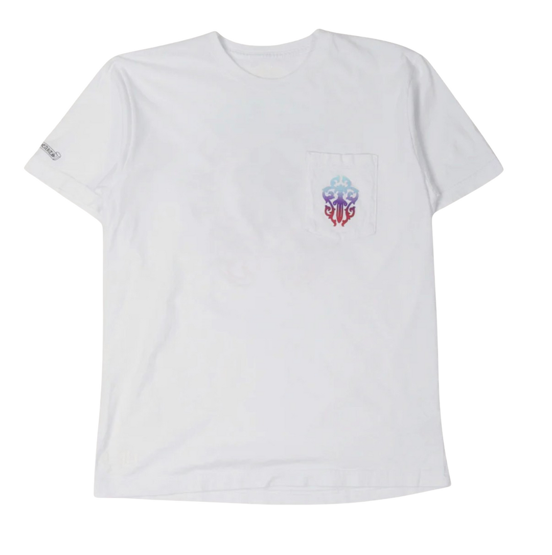 Chrome Hearts 'Gradient Dagger' White Tee