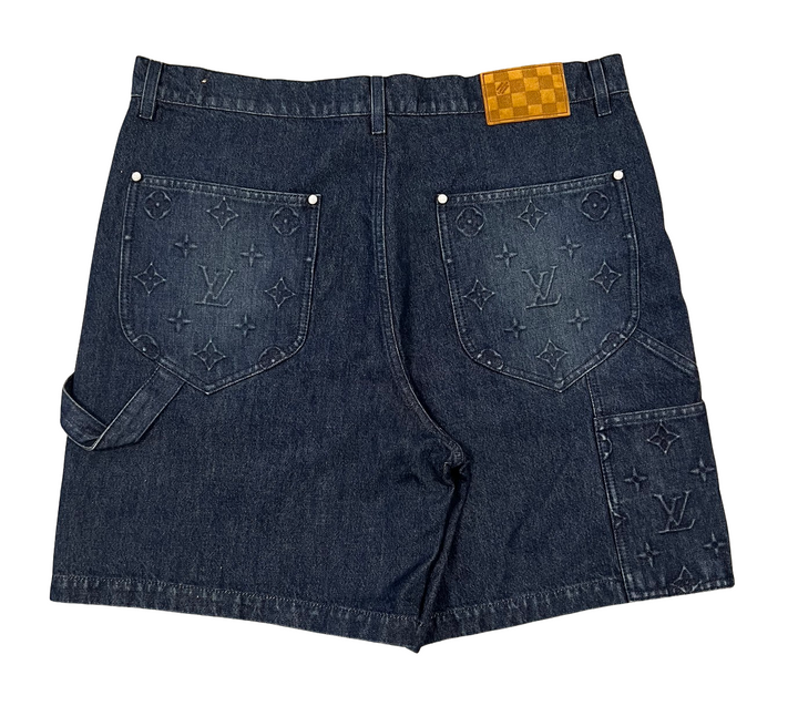 Louis Vuitton 'Dark Blue' Carpenter Denim Shorts