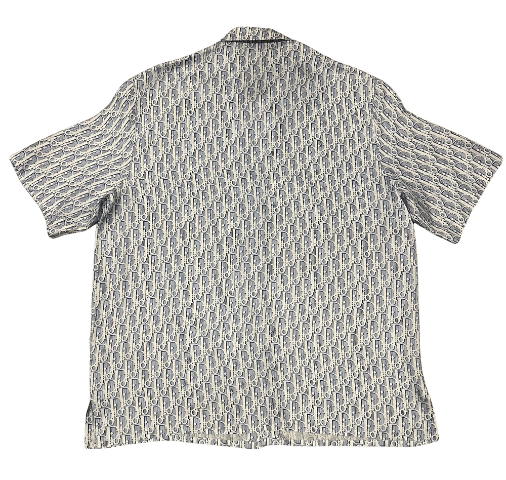 Dior 'Blue' Monogram Silk Shirt